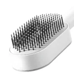 Detangling Scalp Massage Hair Brush with One-Key Self-Cleaning Feature - Image 3