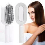Detangling Scalp Massage Hair Brush with One-Key Self-Cleaning Feature - Image 6